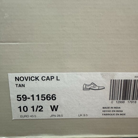Johnston Murphy Mens Novick Cap Oxford Tan Size 10.5W main image 7